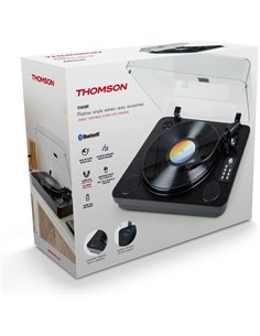 THOMSON Tocadisco Con Altavoz Integrado TTT650BT Con Bluetooth/Usb Negro