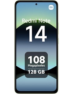 XIAOMI Telefono Movil Redmi Note 14 128Gb/6GB Ram/ 6.67"/108Mp+8Mp+2Mp+13Mp Verde Lima