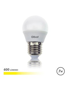 ELBAT Bombilla led G45 E27 7W,600 Lumenes ,Luz Calida EB0489