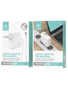 IKREA Cargador Para Ordenador MACBOOK 60W WM2589 16.5V/3.65A  Magnetico