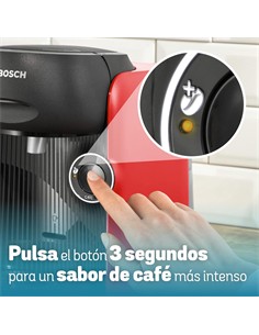 BOSCH Cafetera de Capsula TASSIMO finesse TAS16B3 Roja