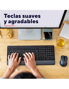 TRUST Teclado+Raton Inalambrico Silencioso TREZO Negro