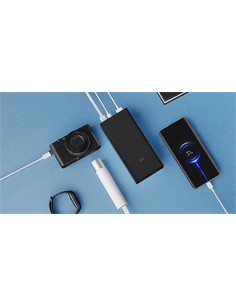 XIAOMI Bateria Externa Portatil 30000mAh 18W Negra 2X Usb, 1X Usb C,1X Micro Usb BHR9216GL