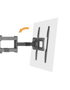 CROMAD Soporte TV LCD Pared 13.-75" Con Doble Brazo CR1175