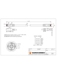 EUROCONNEX Cable Red Cat6 SSTP 5Mtrs Negro 4011-5N