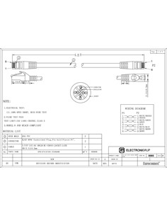 EUROCONNEX Cable Red Cat6A UTP 3Mtrs Negro 0085-3N