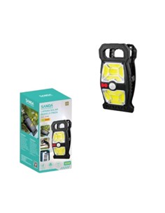SANDA Lampara Solar Led Con Pinza SD-6045 50W Resistente al Agua IPX4