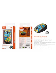 MTK Raton Inalambrico TG7320 2.4GHz Con Diseño Casita Colores