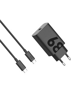 MOTOROLA Cargador Red Tipo C + Cable Tipo C M/M Turbo Power 68W PD Negro
