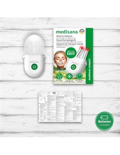 MEDISANA Dispositivo de Terapia Nasal Rinitis,Moqueo Estornudos A Pilas AN-6016