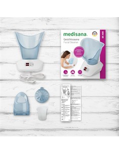 MEDISANA Sauna Vaporizador Facial DS 400 Pantalla Led 130W Con Alimentador