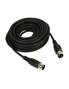 Adam Hall K3MIDI0150BLK Cable MIDI DIN 5 Pin 1,5Mtrs Negro
