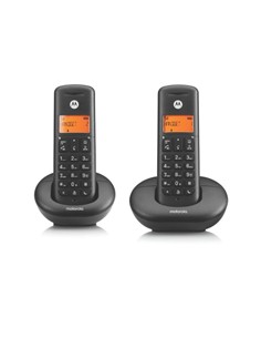 MOTOROLA Pack Duo Telefono Inalambrico E202 Negro