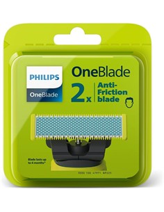 PHILIPS Recambio 2 Hojillas One Blade QP225/50 Anti Friction blade