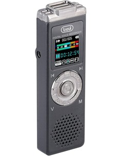 TREVI Grabadora de Voz Digital DR 437 SA2 8Gb,MP3,Activacion Por Voz, Recargable