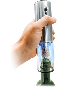 VIN BOUQUET Sacacorcho Abridor de Botella de Vino Recargable Usb  FID 004 Plata