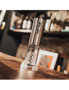 VIN BOUQUET Sacacorcho Abridor de Botella de Vino Recargable Usb  FID 004 Plata