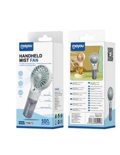 MAYOU Mini Ventilador de Mano Con Correa YH0057 Verde Recargable