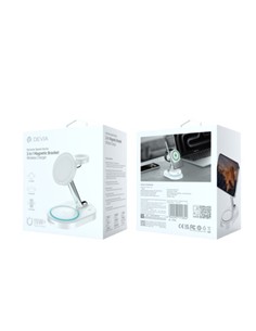DEVIA Base Carga Inalambrica 3 en 1 Iphone/Watch/Airpods 15W  Carga Magnetica Blanca