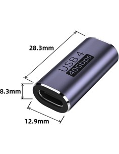 FGNS Adaptador Extensor De Video Tipo C H/H Usb 4 40Gbps AD203