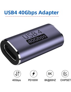 FGNS Adaptador Extensor De Video Tipo C H/H Usb 4 40Gbps AD203