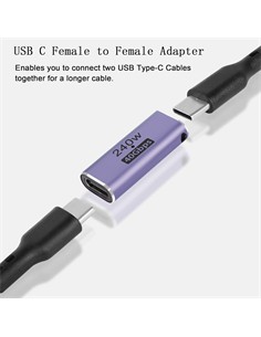 FGNS Adaptador Extensor De Video Tipo C H/H Usb 4 40Gbps AD203