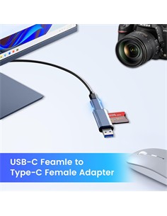 FGNS Adaptador Extensor De Video Tipo C H/H Usb 4 40Gbps AD203