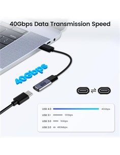 FGNS Adaptador Extensor De Video Tipo C H/H Usb 4 40Gbps AD203