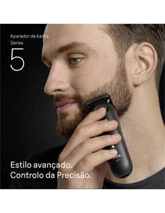 BRAUN Afeitadora de Barba Series 5 BT 5560 Recargable Lavable Con 8 Accesorios