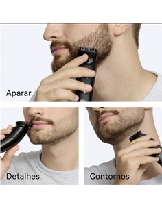 BRAUN Afeitadora de Barba Series 5 BT 5560 Recargable Lavable Con 8 Accesorios
