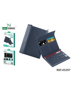 NEW SCIENCE Funda Para Pasaporte ,Tarjetas RFID Multifuncional MU-01 Azul
