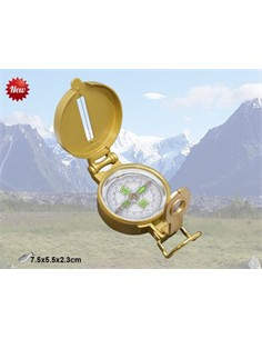 Brujula Metal Laton 7.5x5.5x2.3Cms 41727