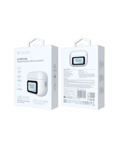 DEVIA Auricular Bluetooth Con Base Cargadora Y Pantalla/ Cancelacion Ruido/Traductor Hasta 164 idiom
