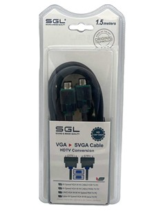 SGL Cable VGA 550BB 1.5mtrs M/M 15p m/m