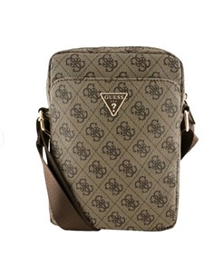 GUESS Bandolera Para Tableta 8" Logo Triangulo Marron