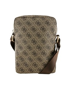 GUESS Bandolera Para Tableta 8" Logo Triangulo Marron