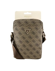 GUESS Bandolera Para Tableta 8" Logo Triangulo Marron