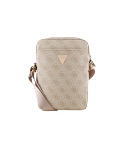 GUESS Bandolera Para Tableta 8" Logo Triangulo Rosa