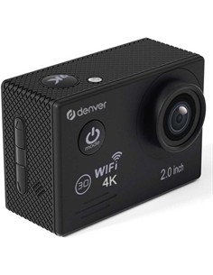DENVER Camara Accion 4K ACK-8064 Negro Recargable y Sumergible