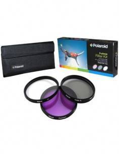 POLAROID PL3FIL62 Kit de 3 Filtros 62mm Filtro UV Ultra Violeta, CPL Circular Polarizador, FLD Fluor