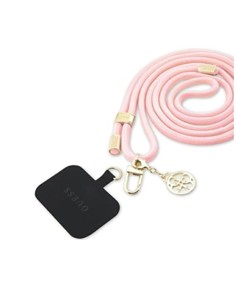 GUESS Colgante Universal Para Smartphones Crossbody Nylon Rosa 1.50cm Ajustable