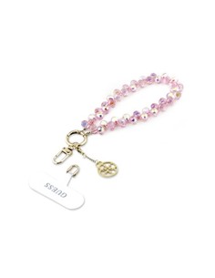 GUESS Colgante Universal Para Smartphones Pearl Drop Crystal Rosa