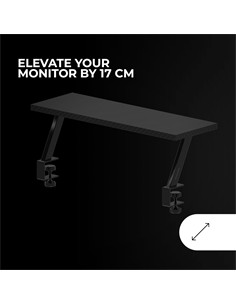 MARSGAMING Soporte Elevador Para Monitor Ergonomico Negro MGDS 60x20x1.8cm  2.27kg