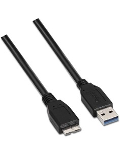 AISENS Cable Datos Usb A A Micro Usb Ancho Para Disco Duro 2Mtrs  A105-0044