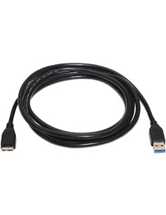 AISENS Cable Datos Usb A A Micro Usb Ancho Para Disco Duro 2Mtrs  A105-0044