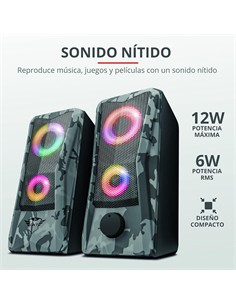 TRUST Altavoces Para PC Gaming X JAVV Con Cable Usb RGB