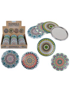 OUT OF THE BLUE Espejo De Bolsillo Diseño Mandala 7Cms Surtido Diseños
