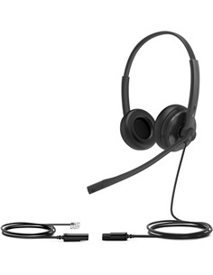 YEALINK Auricular Casco con Microfono YHS34 Con Cable RJ11 Para Telefono