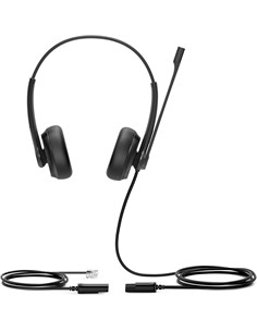 YEALINK Auricular Casco con Microfono YHS34 Con Cable RJ11 Para Telefono