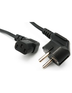 EUROCONNEX Cable Alimentacion Cpu Schuko Acodado 1.8Mtrs Negro 2183
